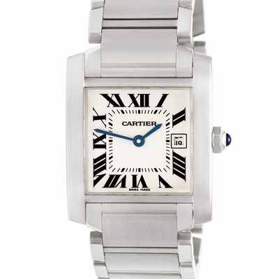Cartier W51011Q3 Tank Francaise Quartz Unisex Stainless Steel Replica Watches