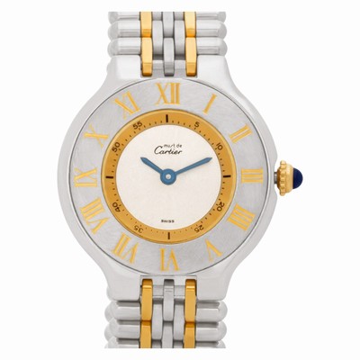 Cartier PL44613 Must de Quartz Female Stainless Steel Replica Watches