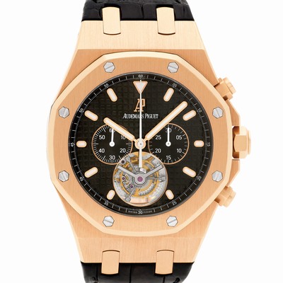 Audemars Piguet 25977OR.OO.D002CR.01 Royal Oak Tourbillon Manual Male 18k Pink Gold Replica Watches