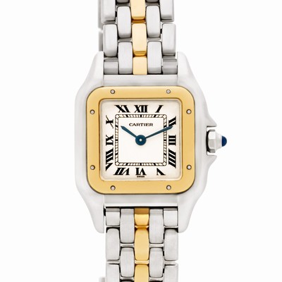 Cartier w25029b6 Panthere Quartz Female 18k gold & Stainless Steel Replica Watches