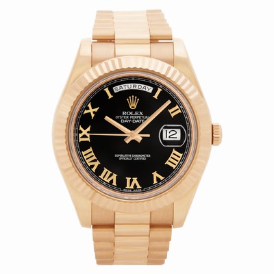 Rolex 218235 Day-Date II Automatic Male 18k rose gold Replica Watches