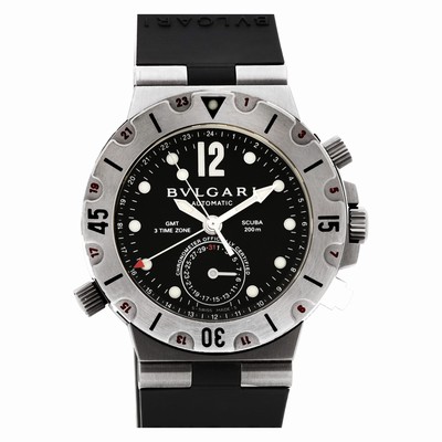 Bvlgari SD38 S GMT Scuba Automatic Unisex Stainless Steel Replica Watches