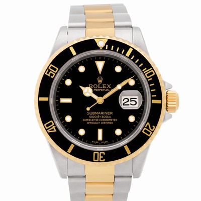 Rolex 16613 Submariner Automatic Male 18k gold & Stainless Steel Replica Watches