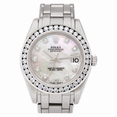 Rolex 81209 Pearlmaster Automatic Unisex 18k White Gold Replica Watches