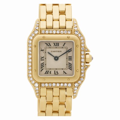 Cartier WF307239 Panthere Quartz Female 18k yellow gold Replica Watches