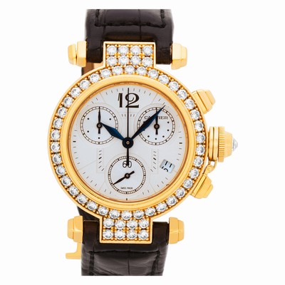 Cartier Cartier 2268 Pasha Chronograph Quartz Female 18k Yellow Gold Replica Watches