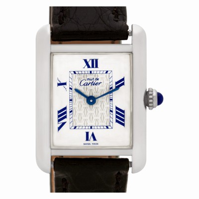 Cartier 2416 Vermeil Quartz Female Silver Replica Watches