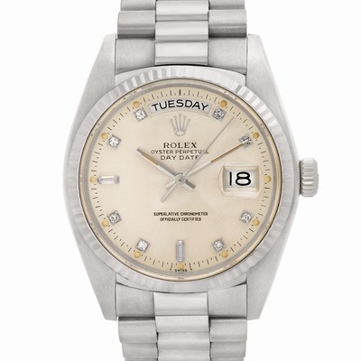 Rolex 18039 Day-Date Automatic Male 18k White Gold Replica Watches