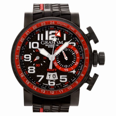 Graham 2BLCB.B10A Silverstone Stowe GMT Automatic Male PVD Replica Watches