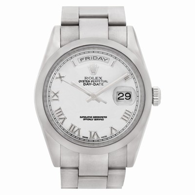Rolex 118209 Day-Date Automatic Male 18k White Gold Replica Watches
