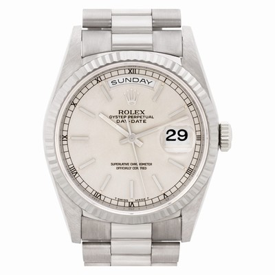 Rolex 18239 Day-Date Automatic Male 18k White Gold Replica Watches