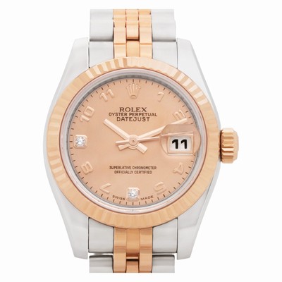 Rolex 179171 Datejust Automatic Female 18k rose gold & stainless steel Replica Watches