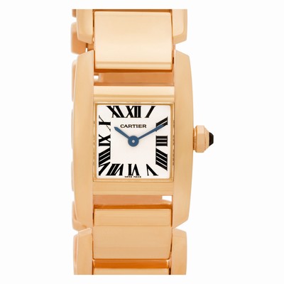 Cartier W650018H Tankissime Quartz Female 18k rose gold Replica Watches