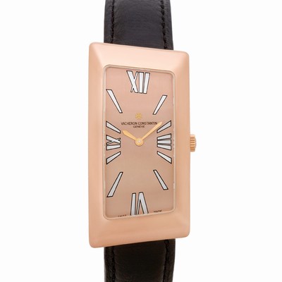Vacheron Constantin 25010 Assymetric Quartz Female 18k rose gold Replica Watches
