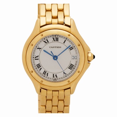 Cartier 887906 Cougar Quartz Female 18k yellow gold Replica Watches