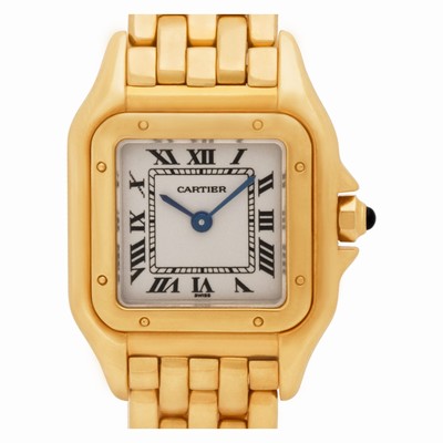 Cartier 08633 Panthere Quartz Female 18k yellow gold Replica Watches