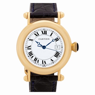 Cartier 1420 0 Diabolo Quartz Unisex 18k yellow gold Replica Watches