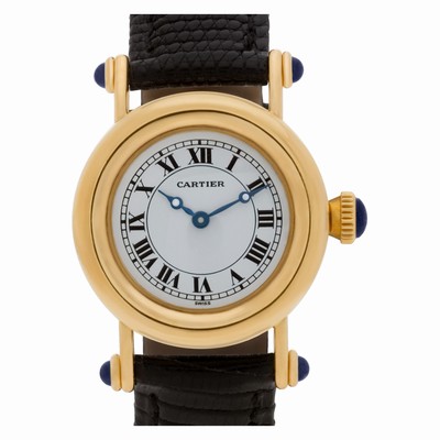 Cartier 14400 Diabolo Quartz Male 18k yellow gold Replica Watches