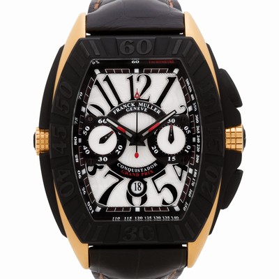 Franck Muller 9900 CC GP Conquistador Automatic Male 18k pink gold & titanium Replica Watches
