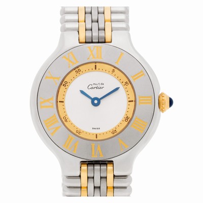 Cartier 1340 Must de Quartz Female Stainless Steel Replica Watches