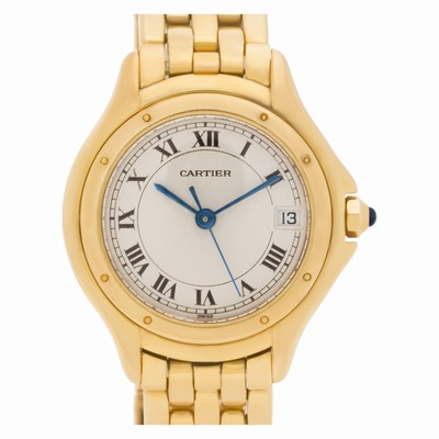 Cartier 117000R Cougar Quartz Female 18k yellow gold Replica Watches