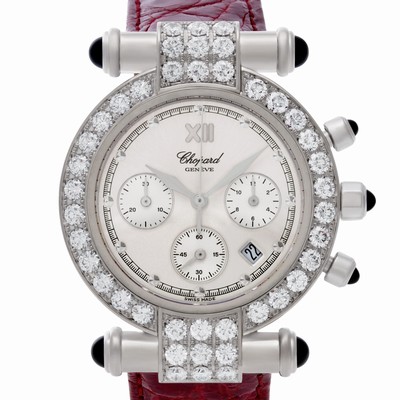 Chopard 373168-1004 Imperiale Quartz Female 18k White Gold Replica Watches