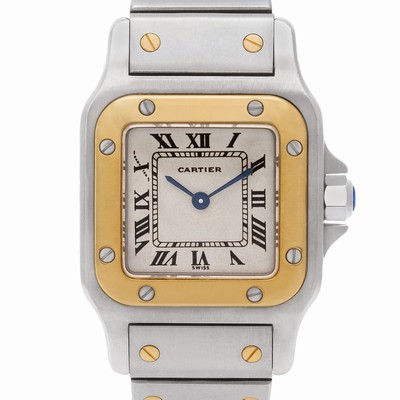 Cartier 13339 Santos Quartz Female 18k gold & Stainless Steel Replica Watches