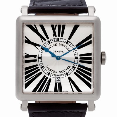 Franck Muller 6000 K SC Master Square Automatic Male 18k White Gold Replica Watches