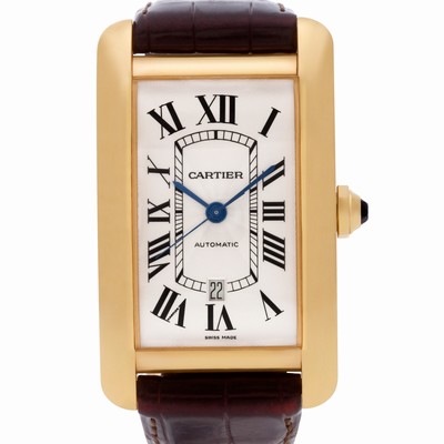 Cartier W2609856 Tank American Automatic Male 18k rose gold Replica Watches