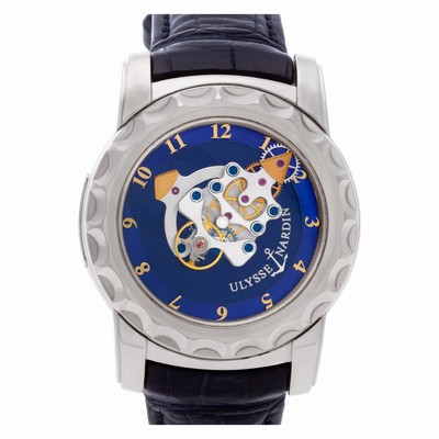 Ulysse Nardin 010-88 Freak Manual Male 18k White Gold Replica Watches