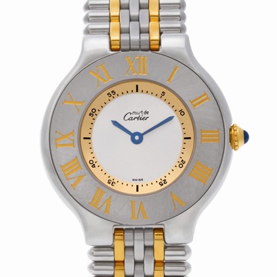 Cartier W10072F4 Must 21 Quartz Unisex Stainless Steel Replica Watches