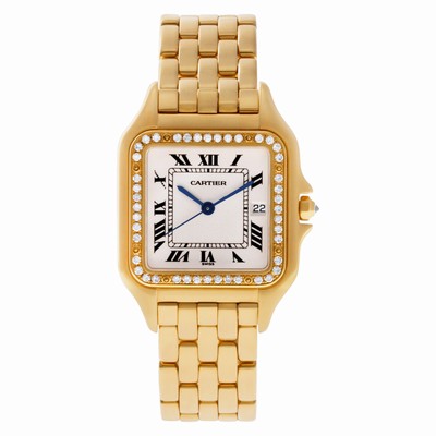 Cartier w2501489 Panthere Quartz Male 18k yellow gold Replica Watches