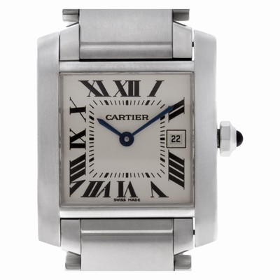 Cartier W51011Q3 Tank Francaise Quartz Female Stainless Steel Replica Watches