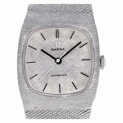 Omega w6855 Classic Automatic Male 14k White Gold Replica Watches