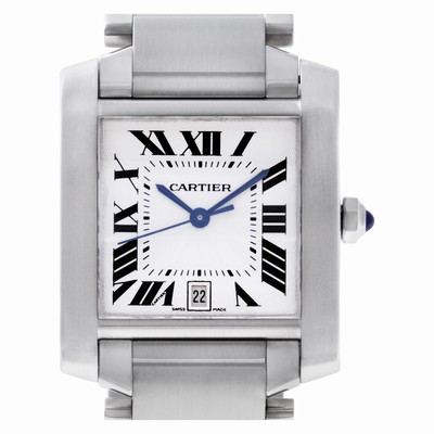 Cartier w51002q3 Tank Francaise Automatic Male Stainless Steel Replica Watches