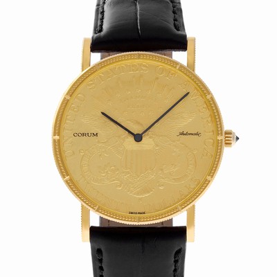 Corum 1900 $20 Coin Automatic Unisex 18k yellow gold Replica Watches