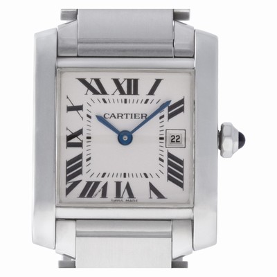 Cartier W51011Q3 Tank Francaise Quartz Unisex Stainless Steel Replica Watches