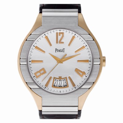 Piaget GOA34041 Polo Automatic Male 18k White and Pink Gold Replica Watches
