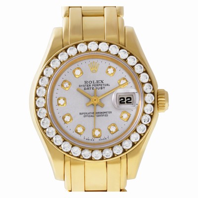 Rolex 69298 Pearlmaster Automatic Female 18k yellow gold Replica Watches