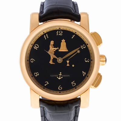 Ulysse Nardin 6106-103 Hourstriker Automatic Male 18k rose gold Replica Watches