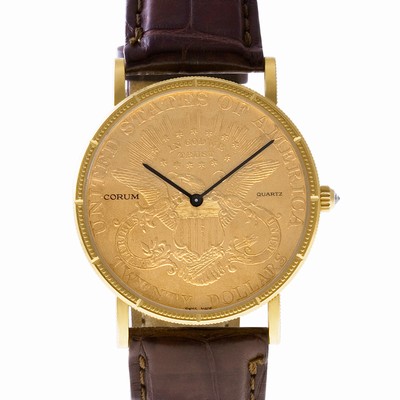 Corum CT32892 $20 Coin Quartz Male 18k Yellow Gold Replica Watches