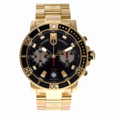 Ulysse Nardin 8006-102-8M/92 Marine Automatic Male 18k Pink Gold Replica Watches