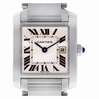 Cartier W51011Q3 Tank Francaise Quartz Unisex Stainless Steel Replica Watches
