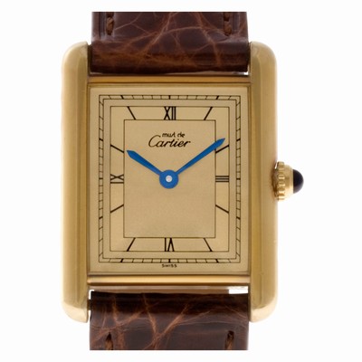 Cartier 92249 Tank Quartz Female Vermeil Replica Watches