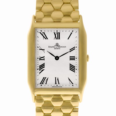 Baume & Mercier 17605 Hampton Quartz Unisex 18k yellow gold Replica Watches