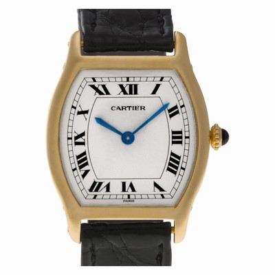 Cartier n/a Tonneau Manual Female 18k yellow gold Replica Watches
