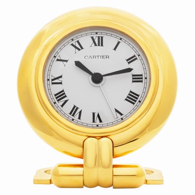 Cartier Cartier 1814 Desk Clock Quartz Unisex Gold Plate Replica Watches