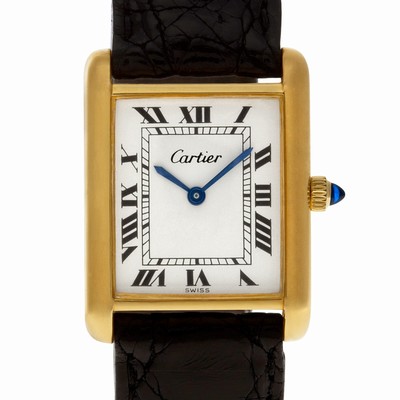 Cartier 111 Tank Manual Unisex Gold Plate Replica Watches