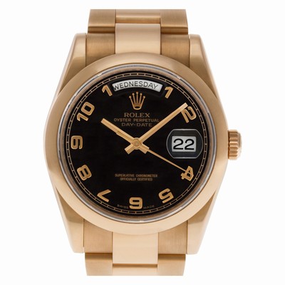 Rolex 118205 Day-Date Automatic Male 18k rose gold Replica Watches