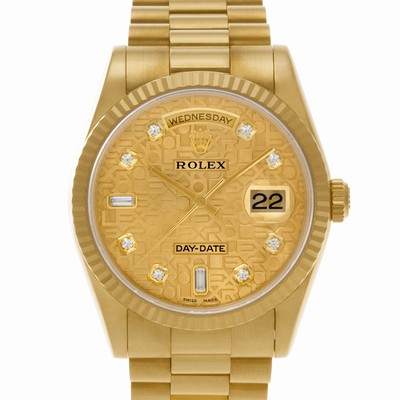 Rolex 118238 Day-Date Automatic Male 18k yellow gold Replica Watches